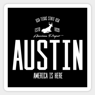 USA, America, Austin, Texas Magnet